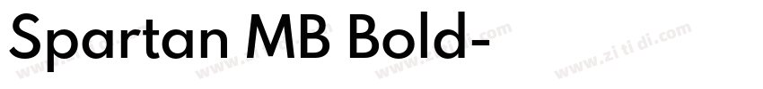 Spartan MB Bold字体转换